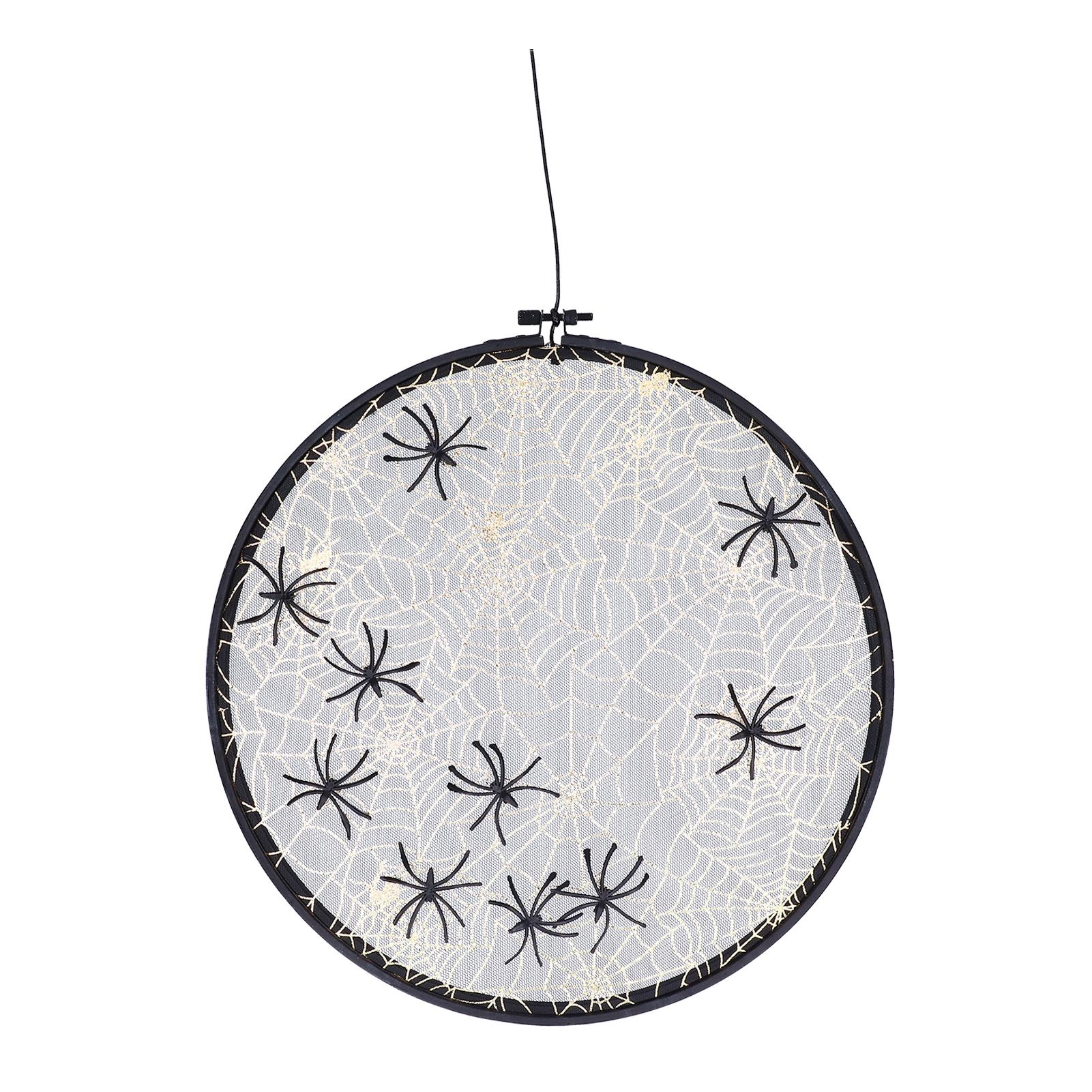 Halloween Embroidery DIY Hanging Decorative Cross Stitch Crafts Ornament for Home FestivalWithout Bowknot — image 2