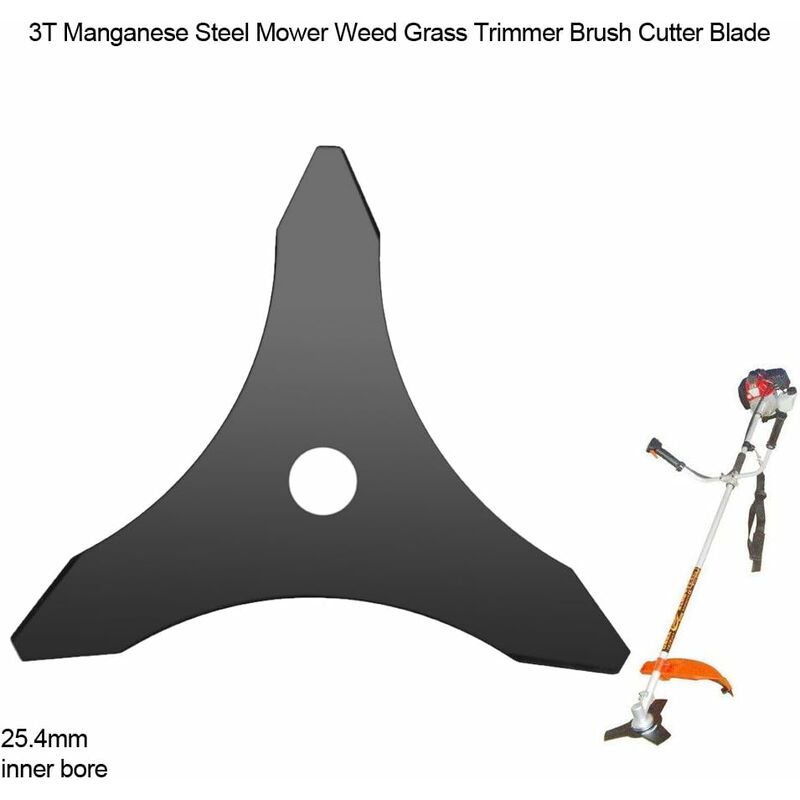 3 Teeth Outdoor Trimmer Head Manganese Steel Brush Blade Lawn Machine Accessories For 25.4Mm Diameter Brush Cutter โ image 3