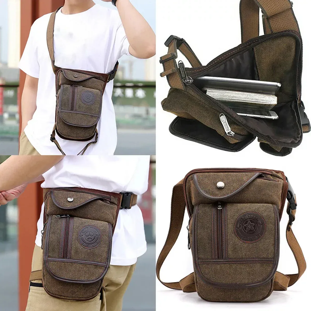 Bum Bag Hip Fanny Pack Tactical Military Waist Thigh Drop Leg Bag for Men โ image 4