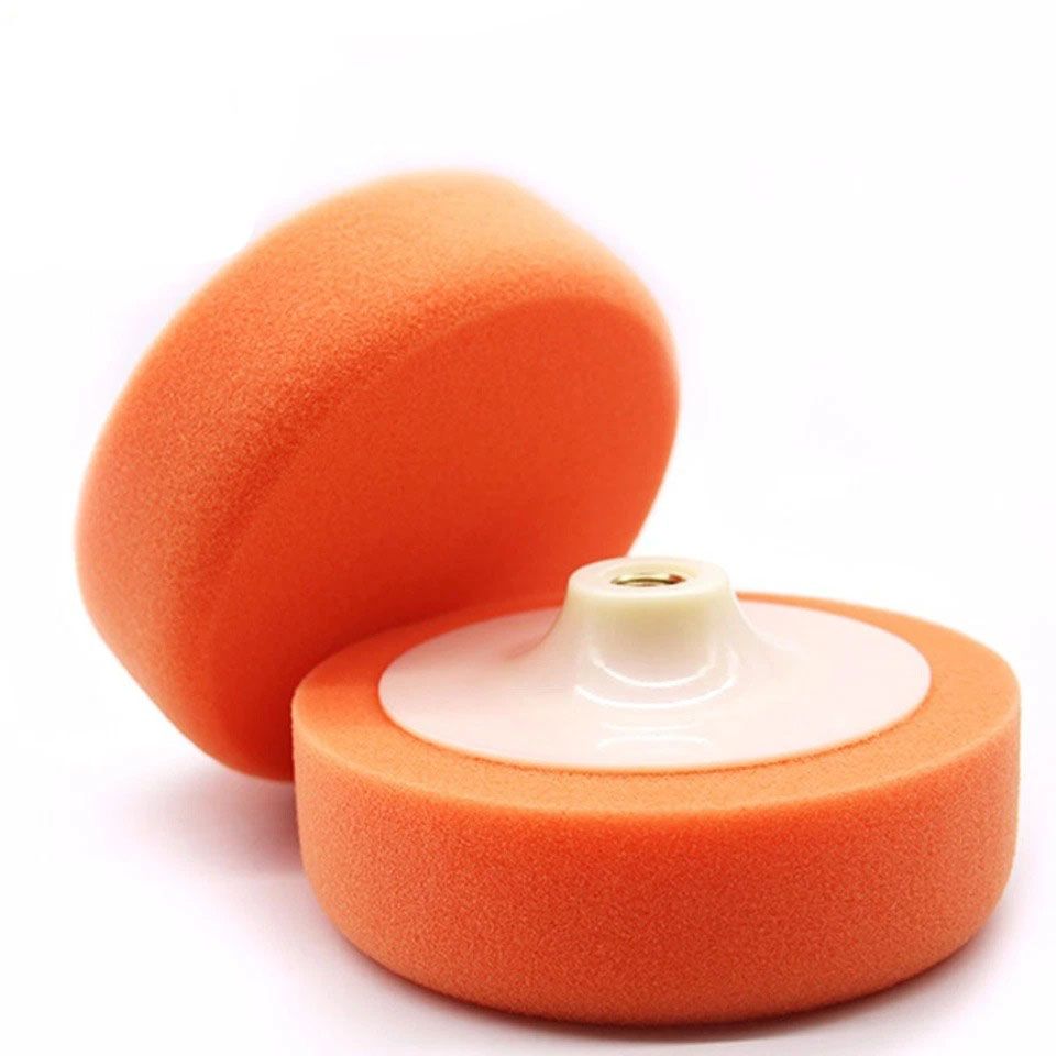 4PC 7" 180mm Car Polisher Foam Sponge Wheel Buffing Pad Polishing Replacing Pad M14 — image 2