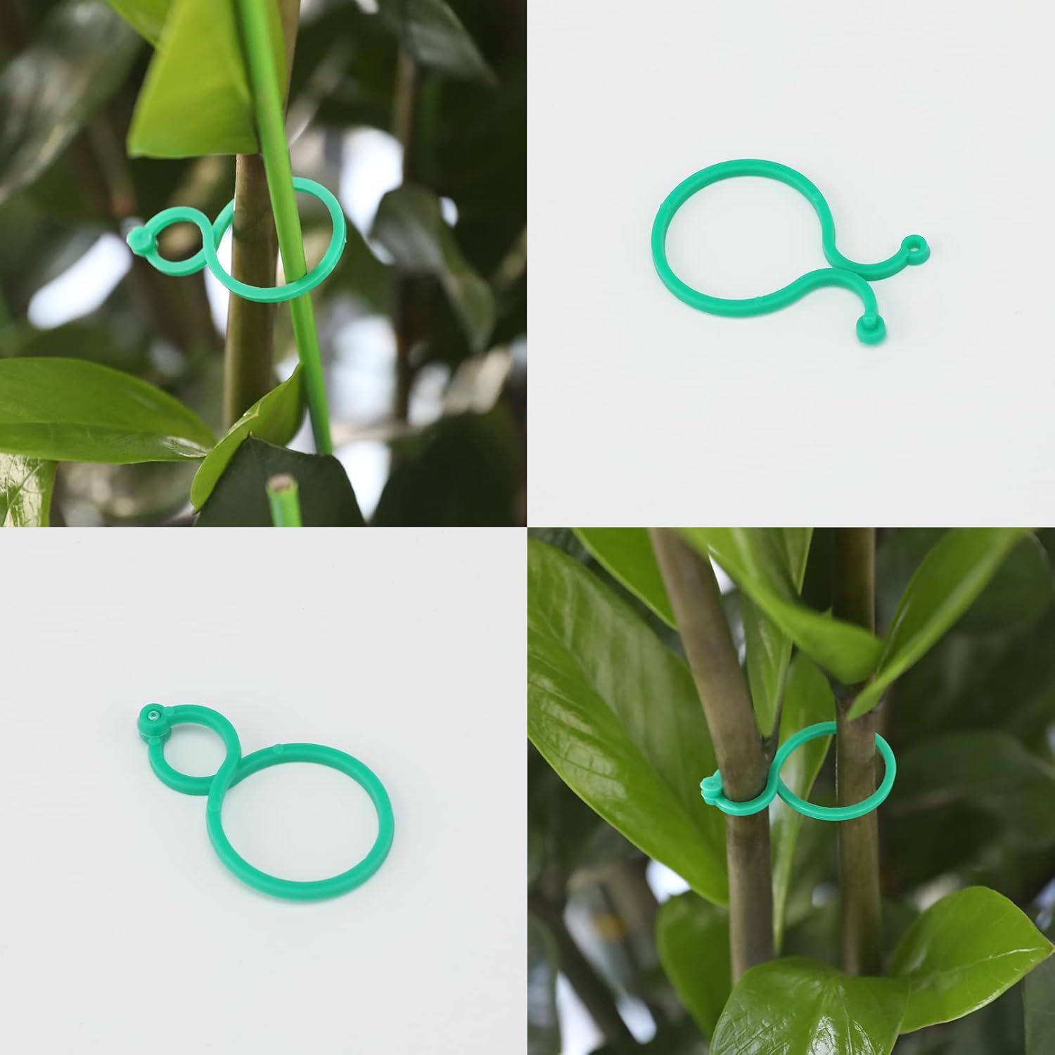 Garden Plant Support Clips 100Pcs Green Tomato Clips Vegetables Vine Flower Clips Garden Clips For Climbing Plants, Securing Plants โ image 6