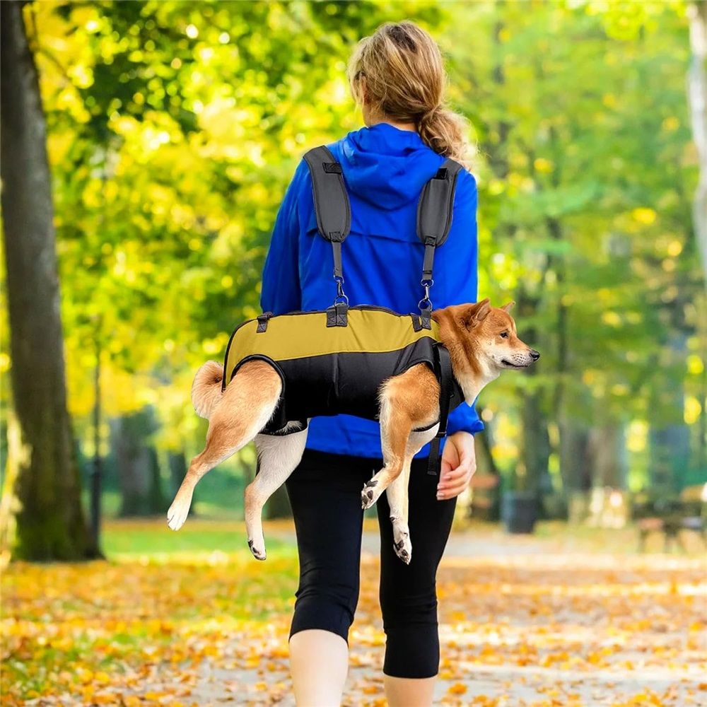 Dog Lift Harness,Adjustable Dog Backpack Carrier for Medium Large Dogs,Full Body Pet Lift Harness,Emergency Pet Backpack for Disabled, Old, Joint Injuries — image 5