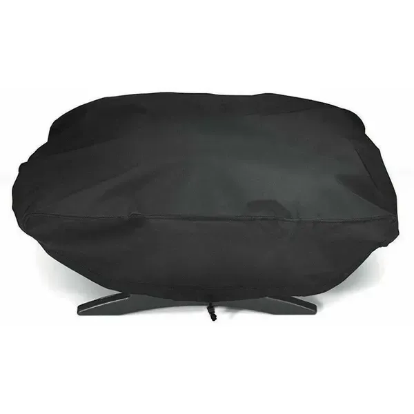 Waterproof 210D Oxford Grill Cover Compatible with Weber Q1000 and Q1200 Portable Gas Grills, Black, 67 × 44 × 32 cm