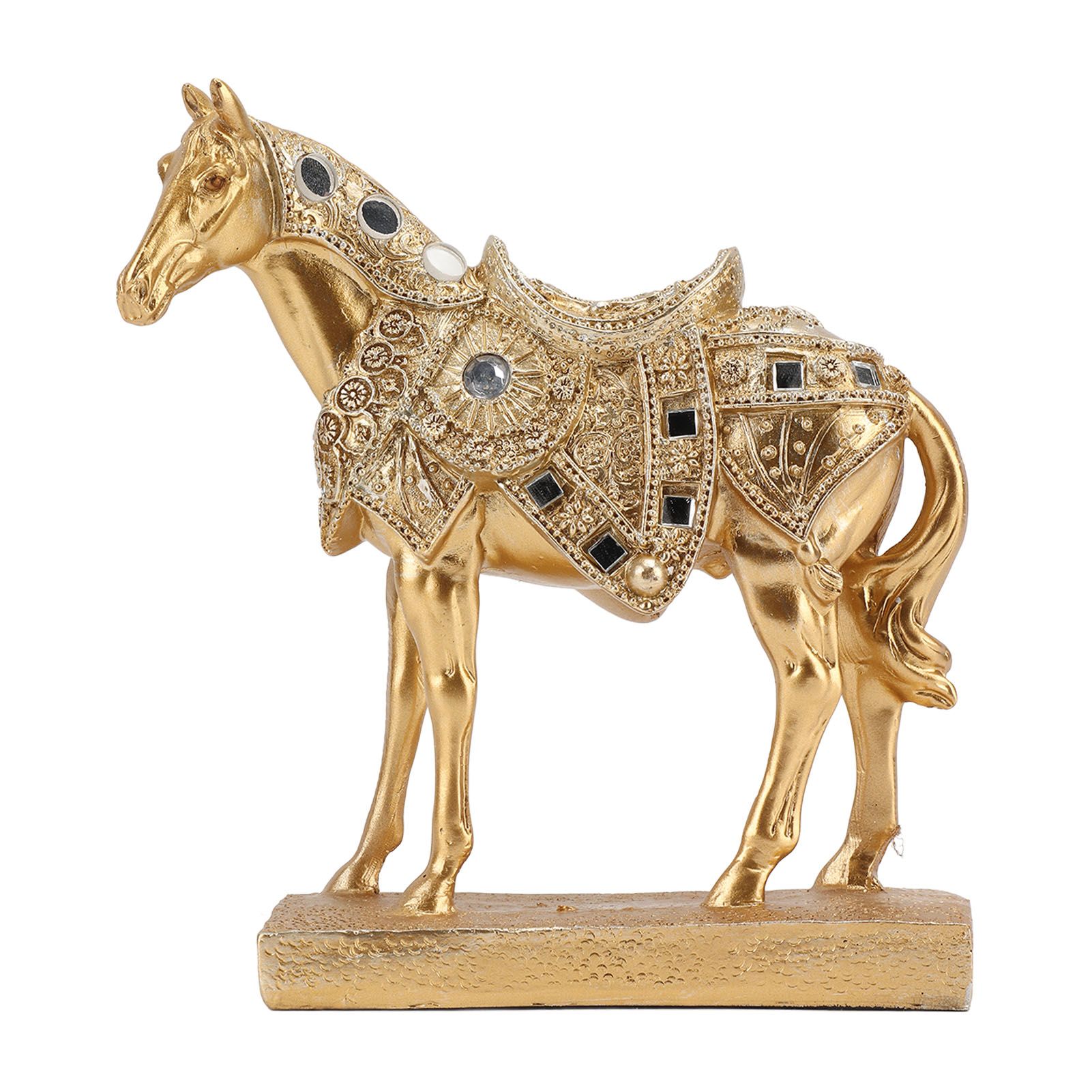 Horse Standing Statue Rearing Art Figurine Decorative Sculpture Home Decor Accent Piece Ornament โ image 5