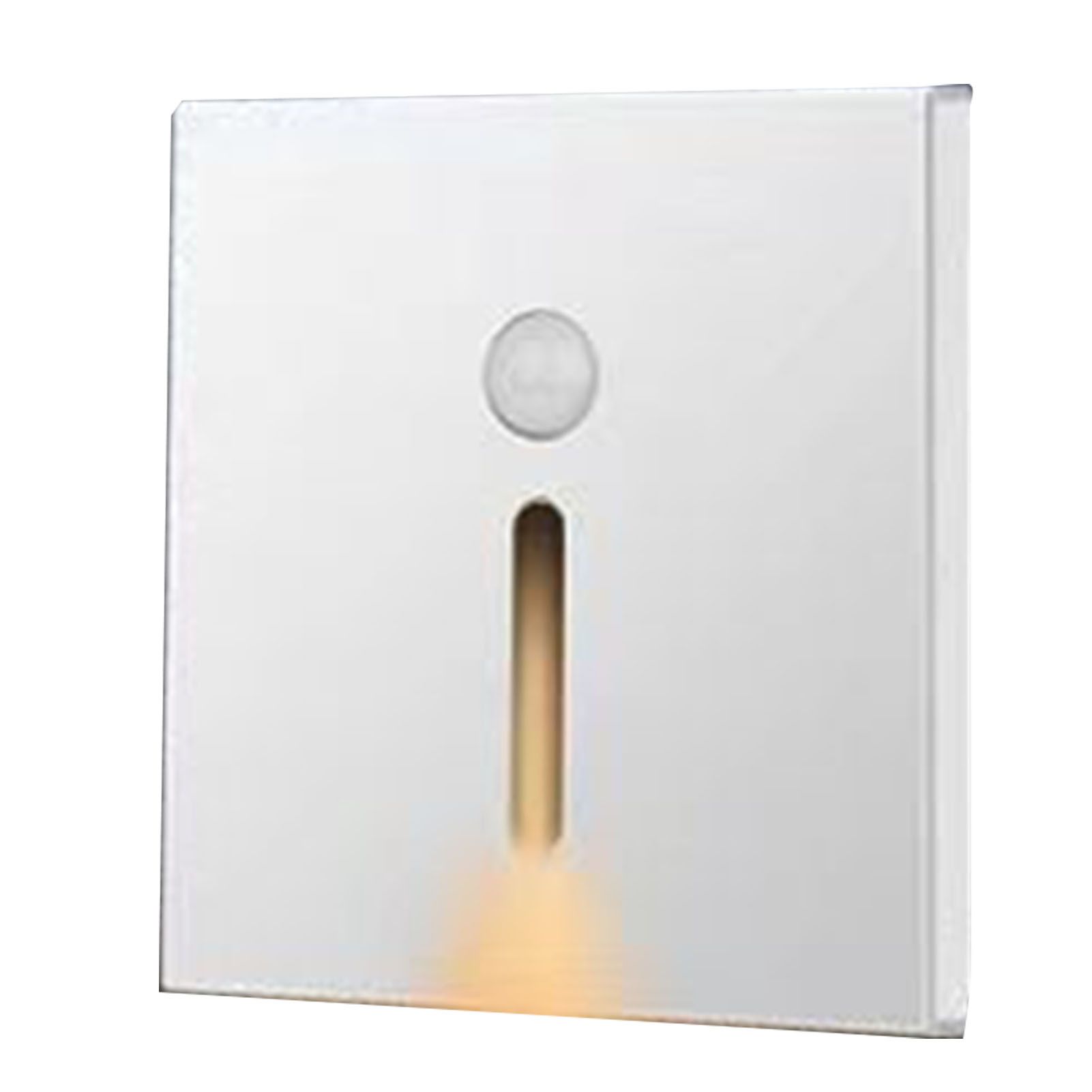 LED Motion Sensor Night Light ABS Small LED Induction Lamp for Bedside Corridor Hallway White