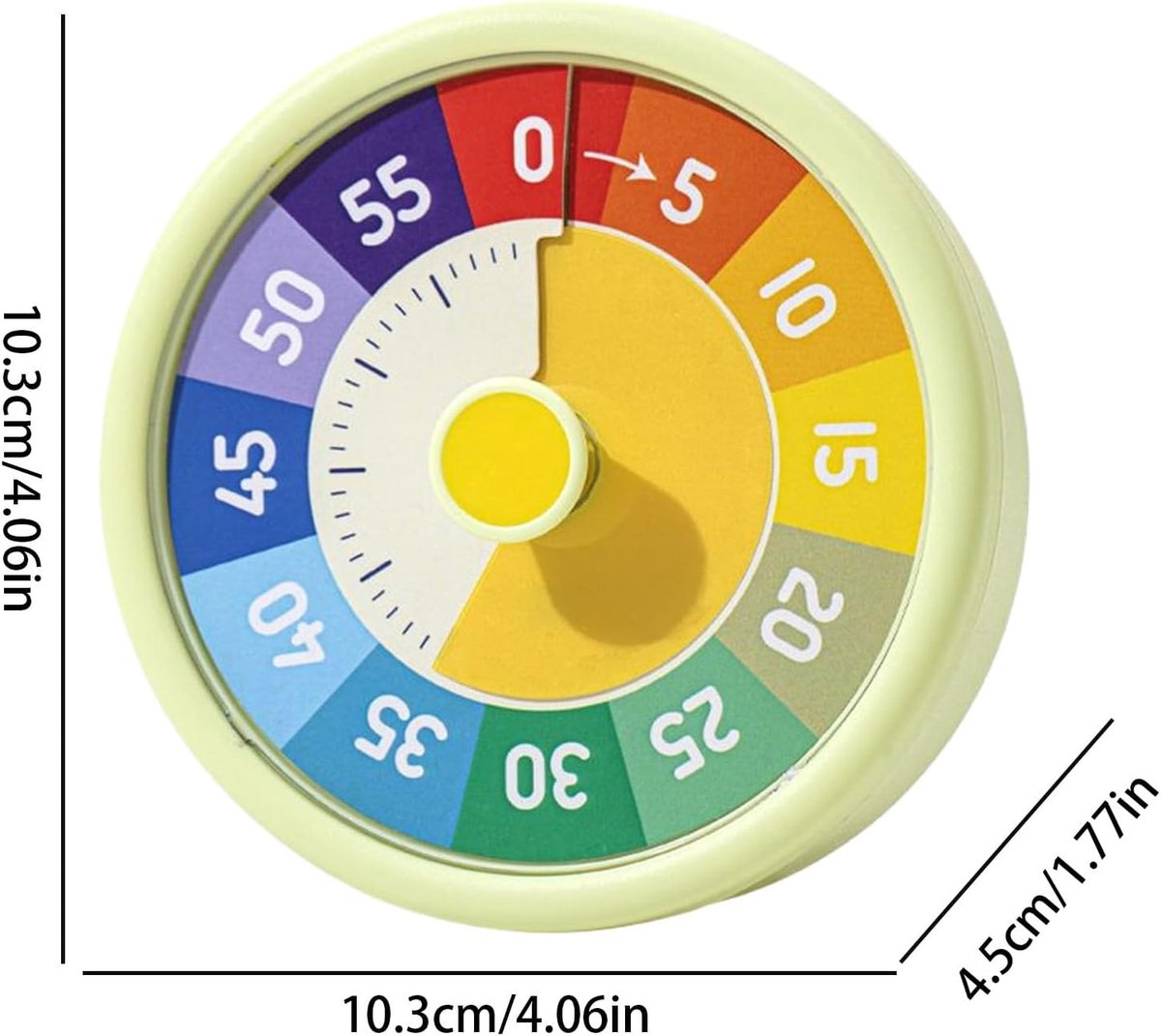 timer - Visual countdown - 60-minute countdown timer - Countdown clock - Kitchen timer - Pomodoro timer - Silent time management - for fitness, studying, time — image 5