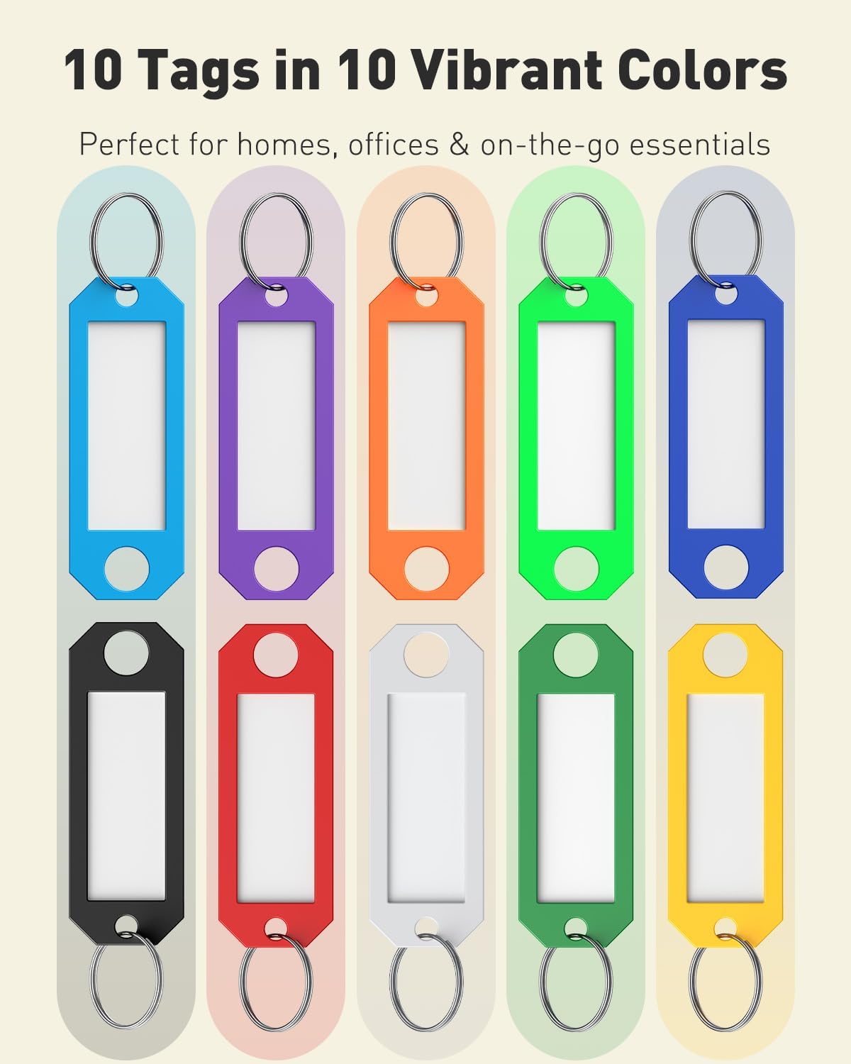 Plastic Key Identifiers with Split Ring โ image 5