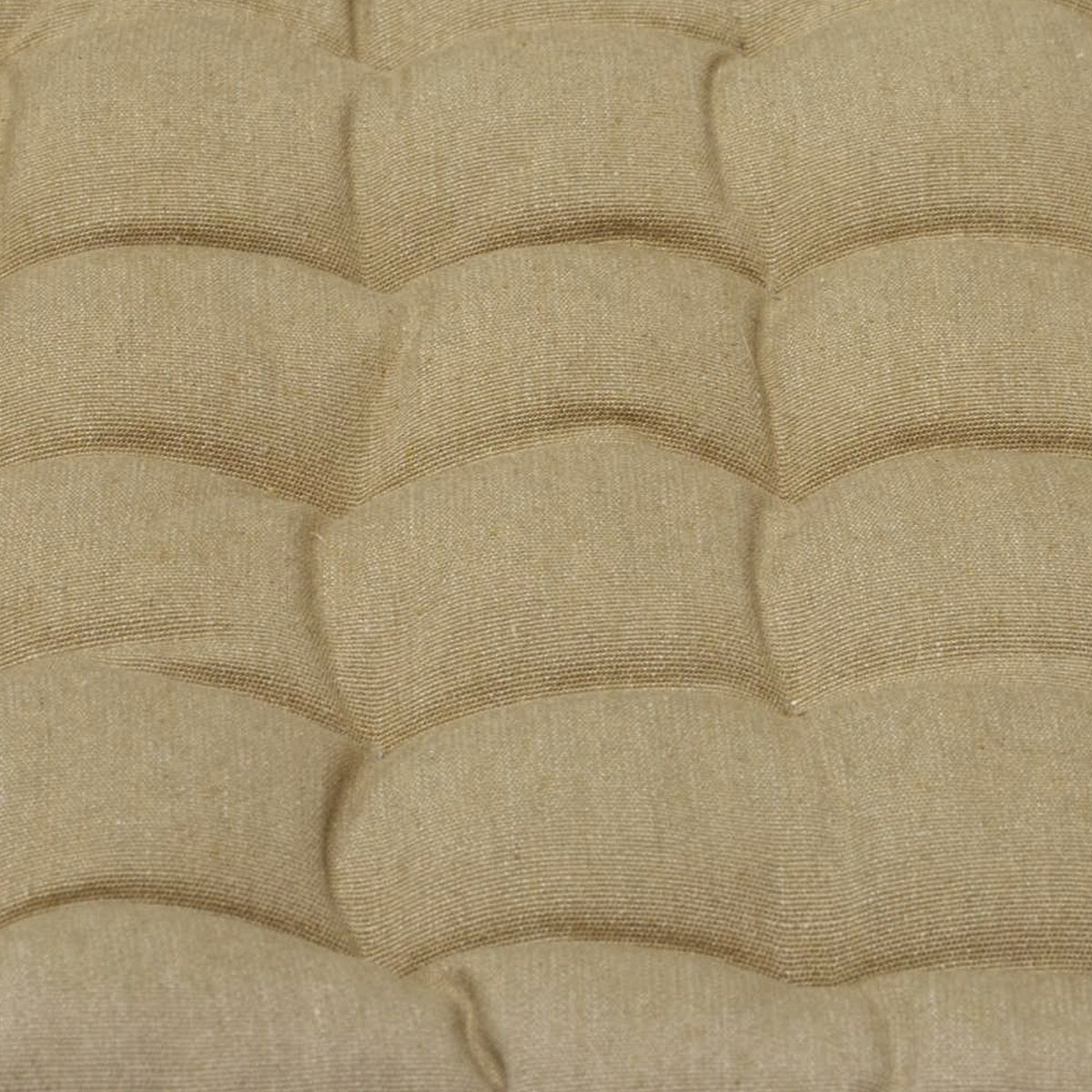 J Elliot Home Set of 2 Outdoor 100% Cotton Chair Pads 40 x 40 cm Solid Taupe โ image 3