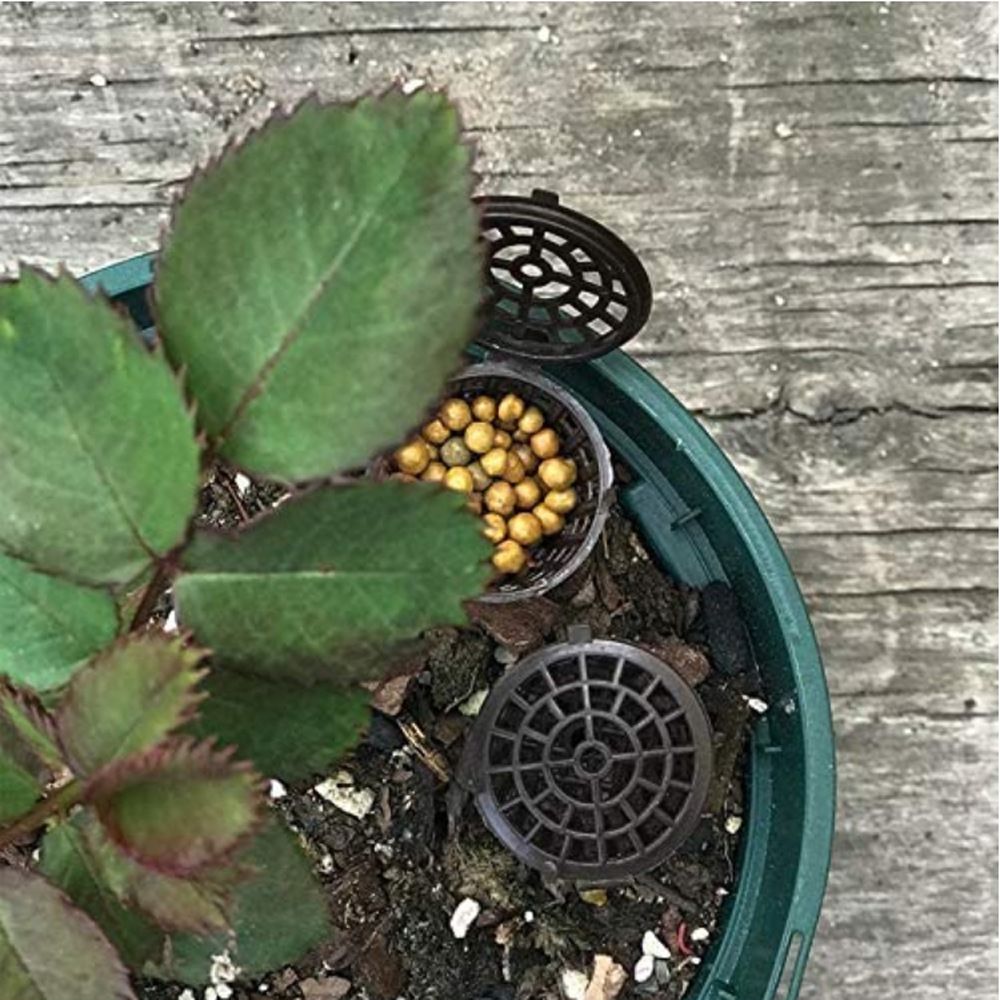 50 Pcs Fertilizer Baskets with Lid for Slow and Timed Release Fertilizers, Garden Nursery Pots Portable Aquarium Orchid — image 2