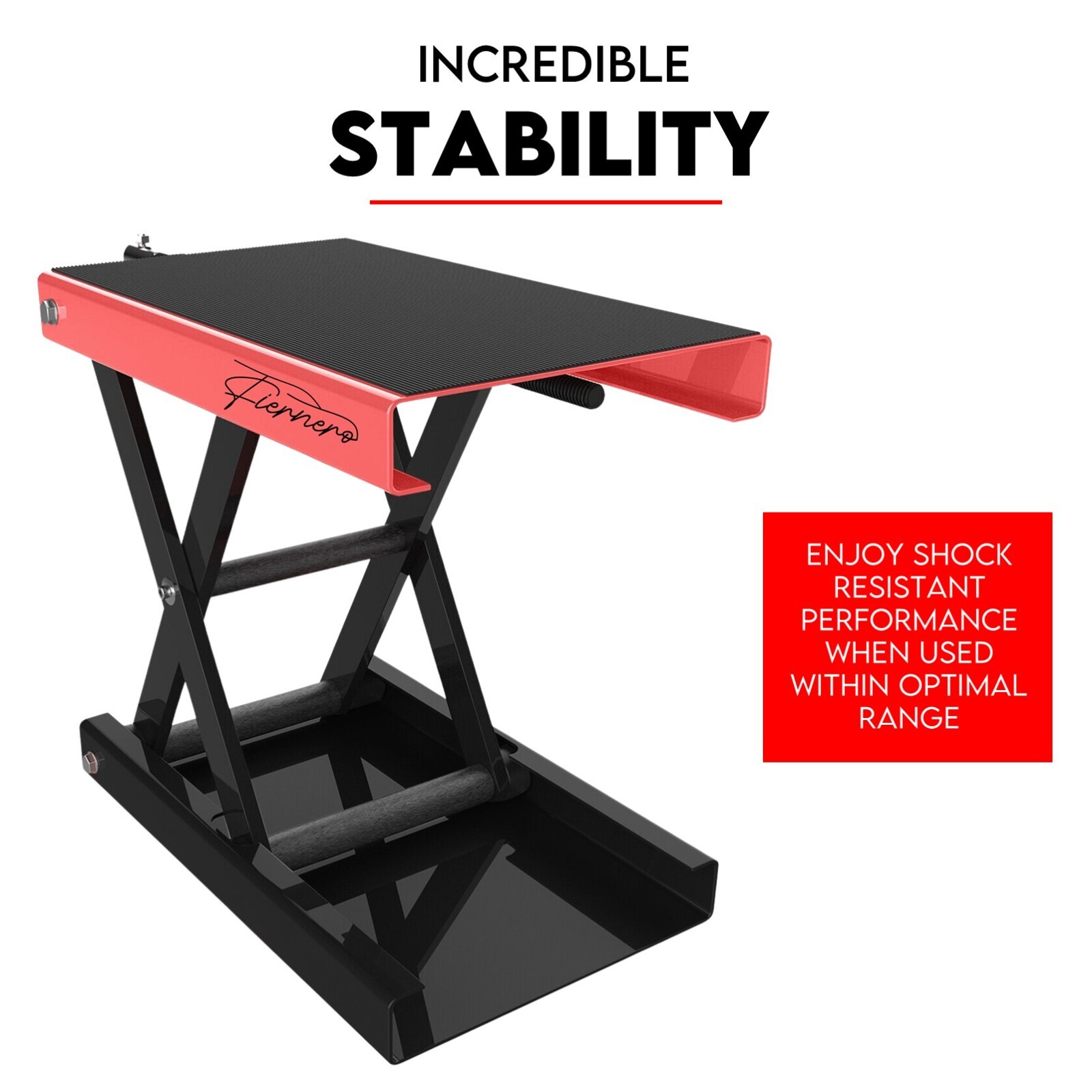 500kg Motorcycle Lift Scissor Jack Work Stand Motorbike Heavy Duty Bike — image 4