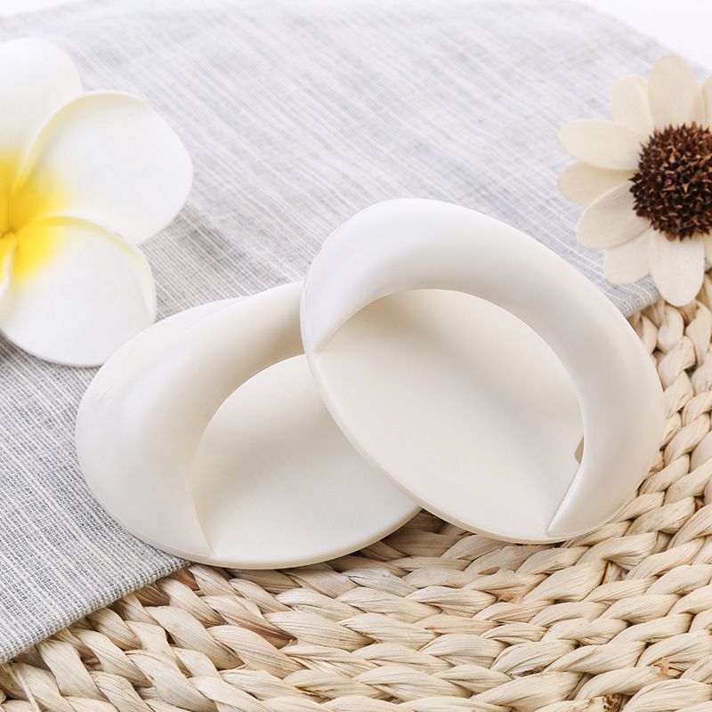 Round White Self-Stick Instant Cabinet Drawer Handle Helper Auxiliary Kitchen Cabinet Door Window Handle Sticker Convenient (2pcs) — image 3