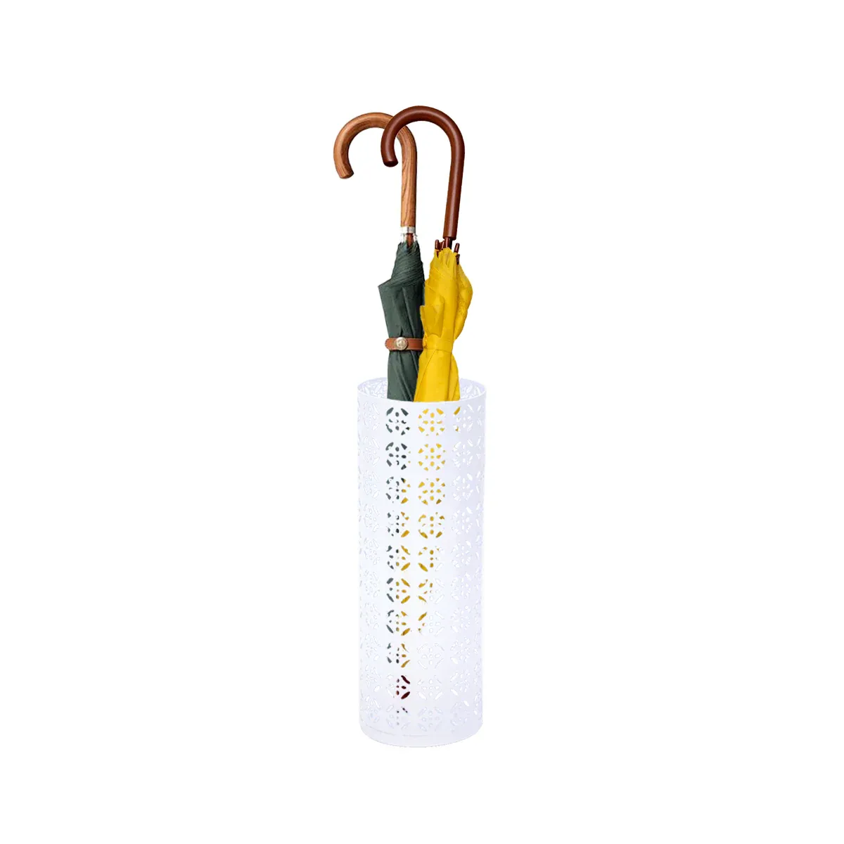 Metal Umbrella Stand Multifunctional Storage Bucket Lobby Organizer Flower Tube โ image 4