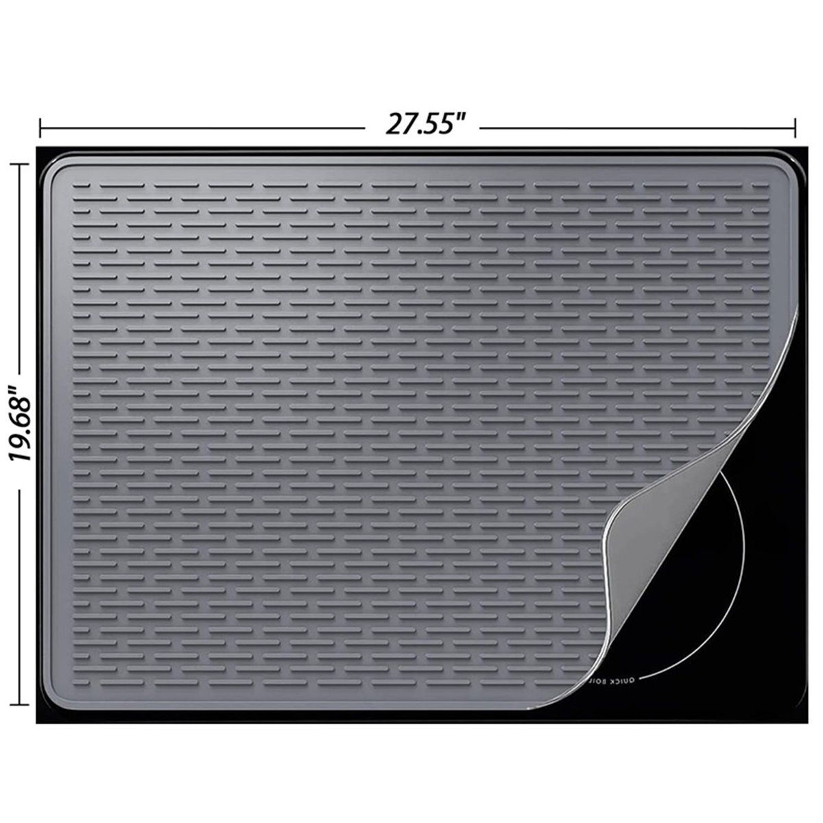 Stove Top Cover for Electric Stove - Silicone Stove Mat for Glass Top, Glass Cooktop Protector, XL Dish Drying Mats For Kitchen,Oven Covers for Electric Stove