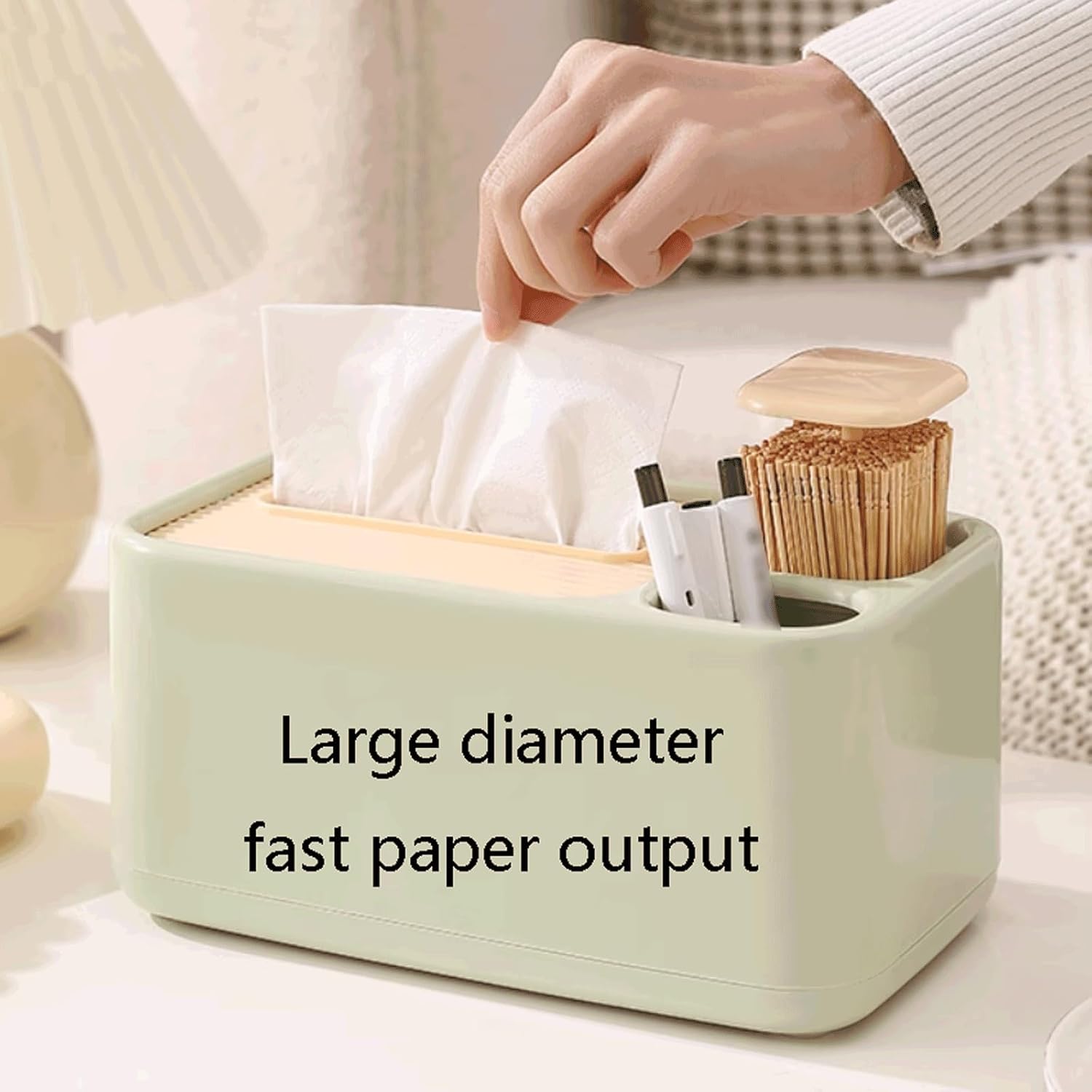 2 Pack Desk Organizer with Compartments for Pens and Toothpicks - Office Supply Storage Solution β image 4