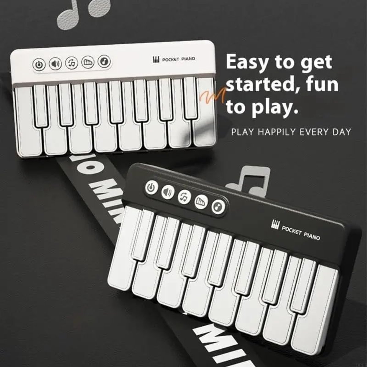 Mini Keyboard Piano - Piano for Kids - Toys for Children - Educational Toys - Portable Pocket Piano - Blue โ image 4