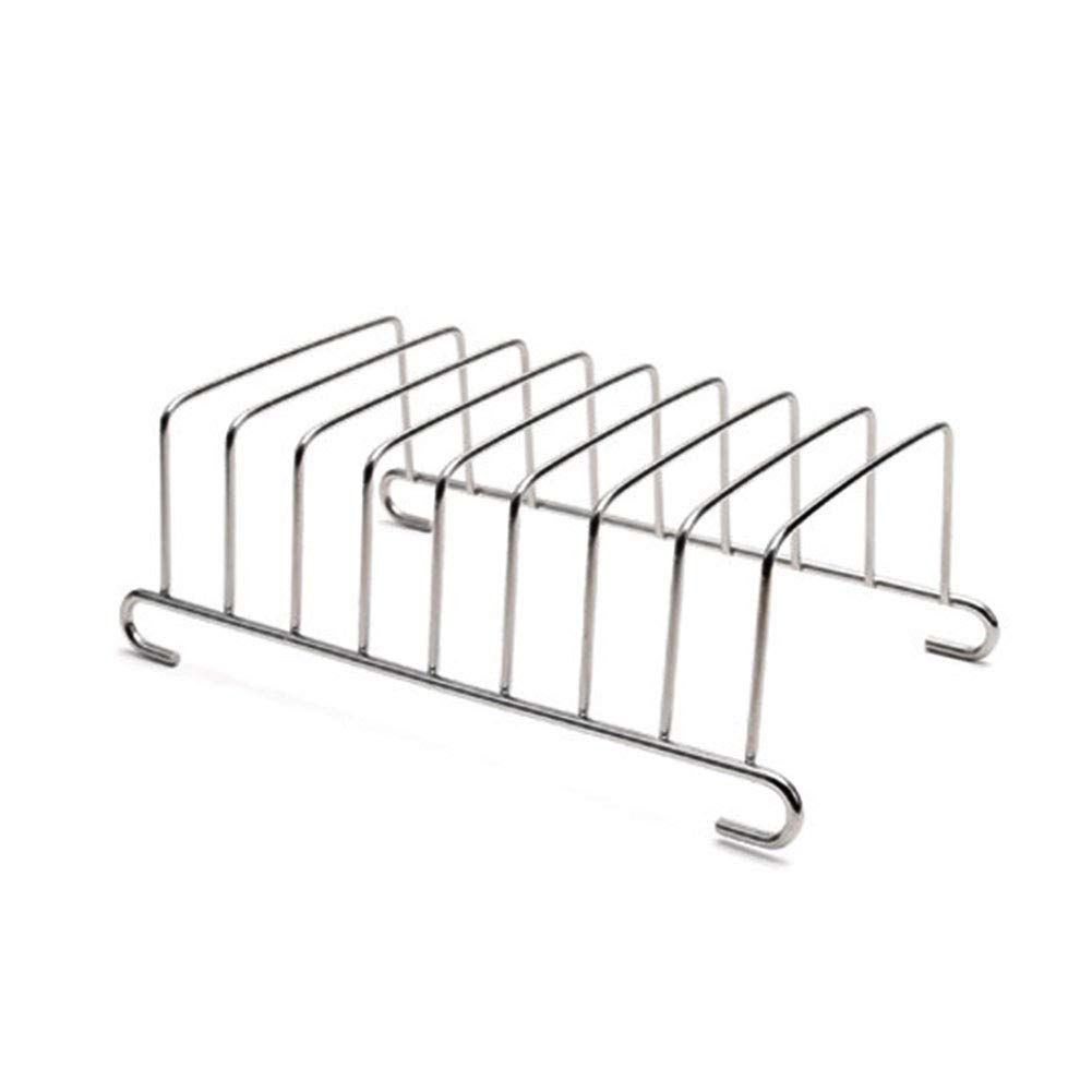 8 Slots Slice Toast Rack Holder, Stainless Steel Toast and Bread Rack Breakfast Carry erving Bread Loaf Stand, Rectangle — image 2