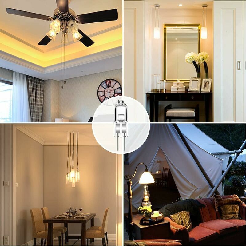 12 Pcs Ampoules Halognes G4, 12v 20w Dimmable Halogen Pin Base Light Clairage on Rail — image 4