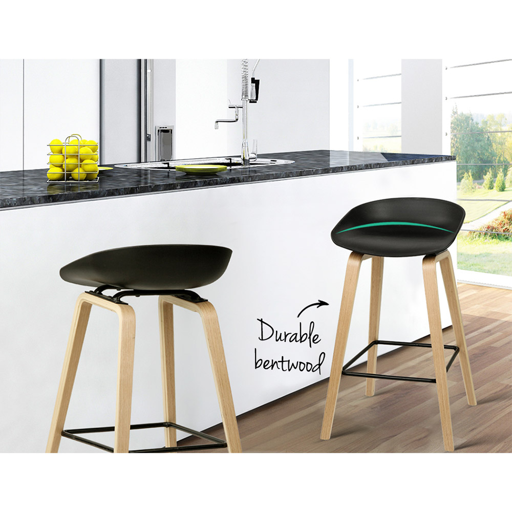 Artiss 2x Bar Stools Wooden — image 6