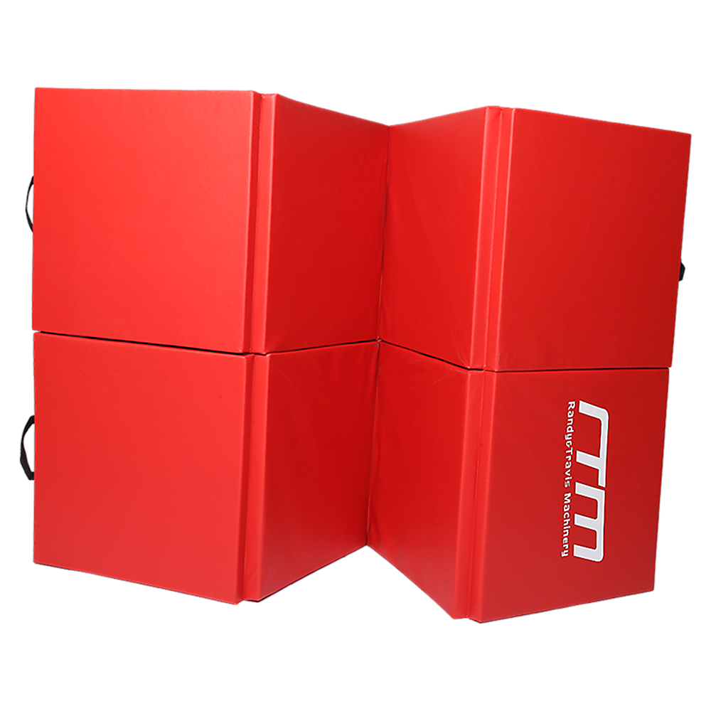 Folding Red Exercise Mat – Gymnastics, Martial Arts, Yoga, Karate & Judo Training — image 4