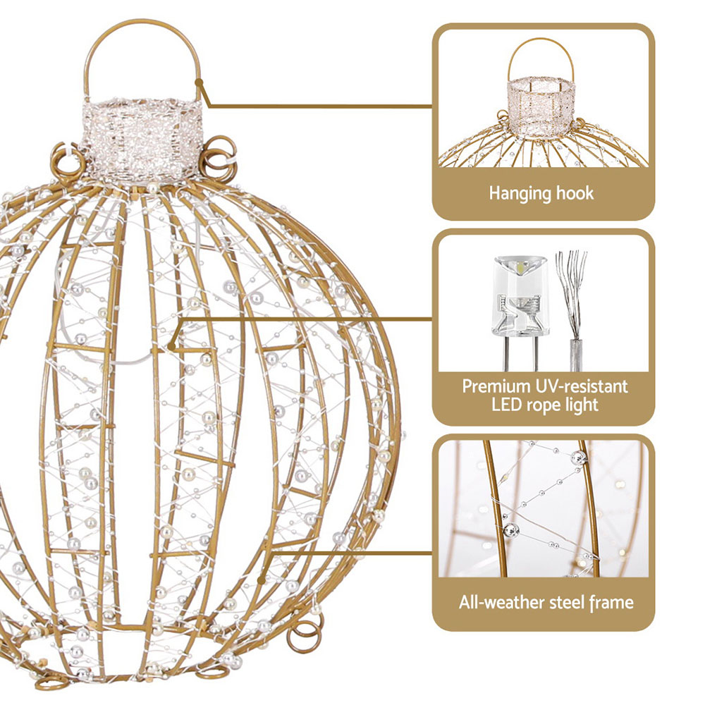 Jingle Jollys Christmas Lights 360 LED Fairy Light 3pcs Ball Decorations Set โ image 6