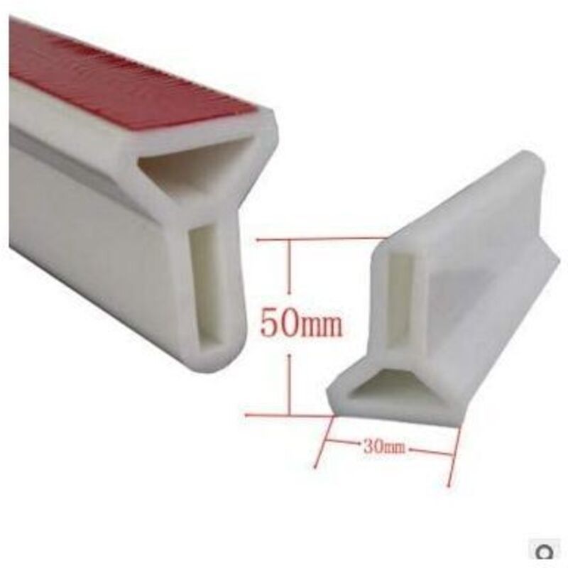 Foldable Shower Barrier Water Retention Dam White, 1 m — image 4