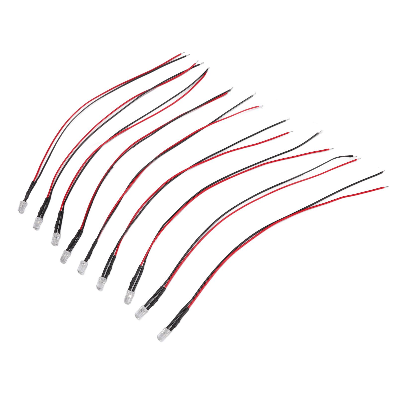 10pcs Lights Emitting Diodes 5mm Prewired Electronic LED Light Diodes for Decoration 5‑12V Purple Light — image 4