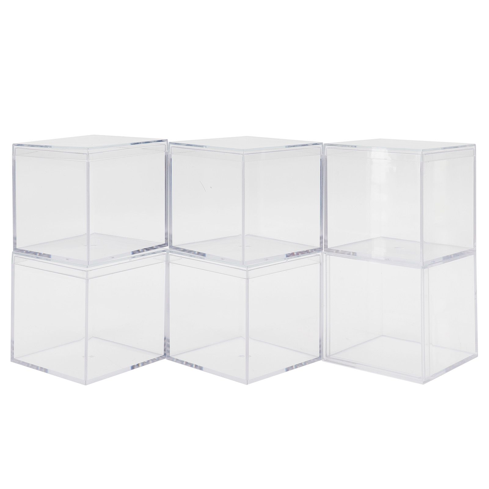 6 Set Plastic Clear Box with Separate Lid Candies Storage Containers Party Gifts Favor โ image 2