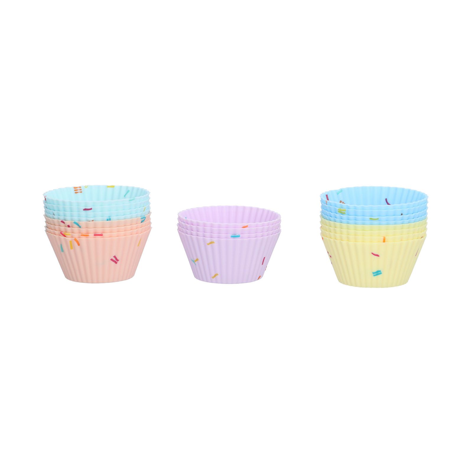 20Pcs Silicone Cupcake Mold Non Stick Reusable Baking Molds for Muffin Biscuits Cheese Cake PastriesRound โ image 6