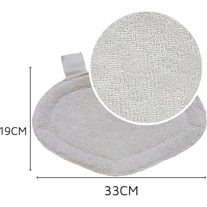 Reusable Microfiber Replacement Pads Compatible With Polti Vaporetto Washable Steam Cleaner Refill Pads (6 Pack) — image 2