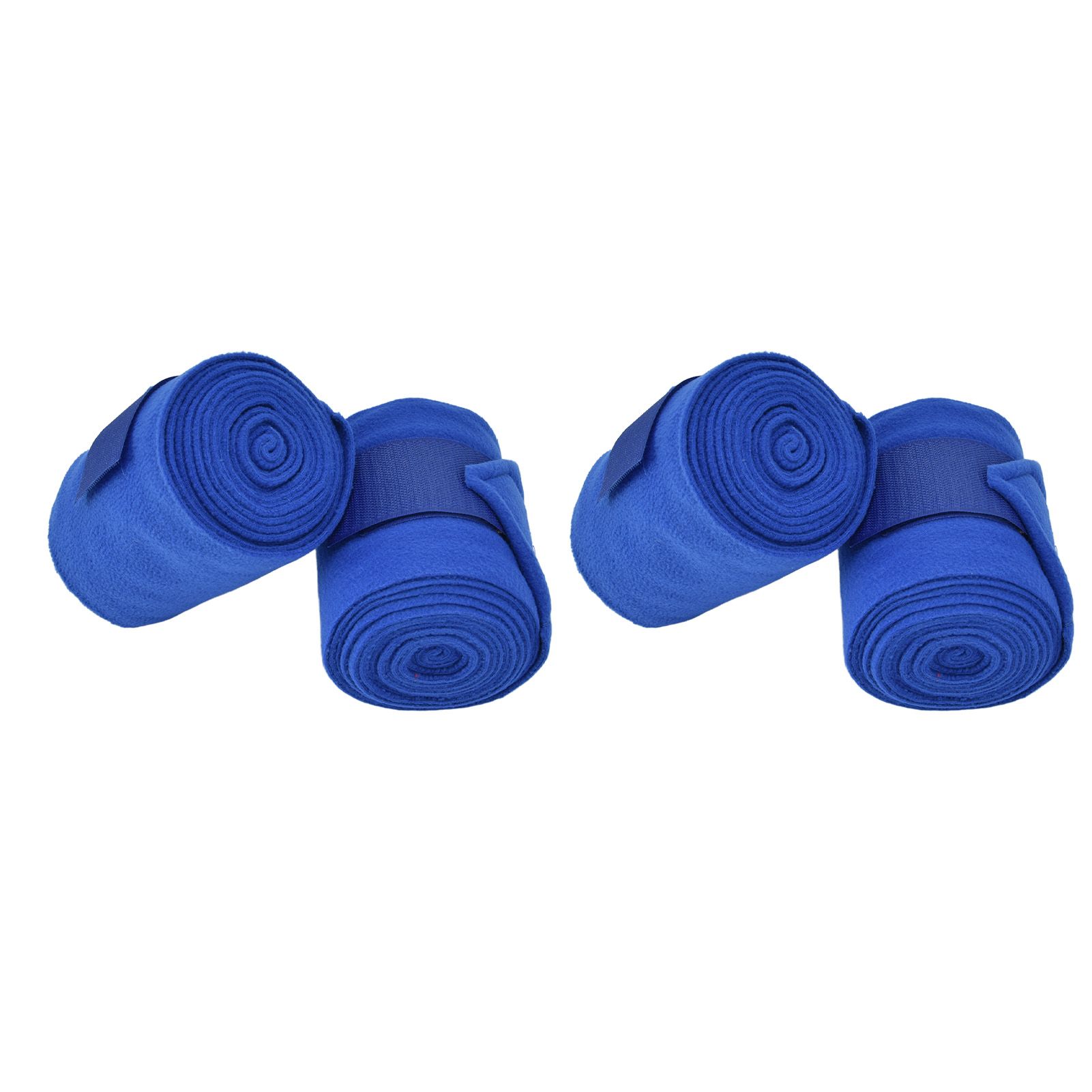 4Pcs Horse Leg Warp Hoop and Loop Fastener Guard Soft Polyester Set Kit for Dog Cow Cat Blue โ image 4