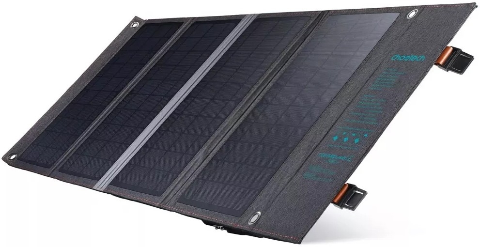 Choetech SC006 Solar Panel Portable Charger 40W 18V USB C Solar Panels Charger with USB C PD 30W โ image 2