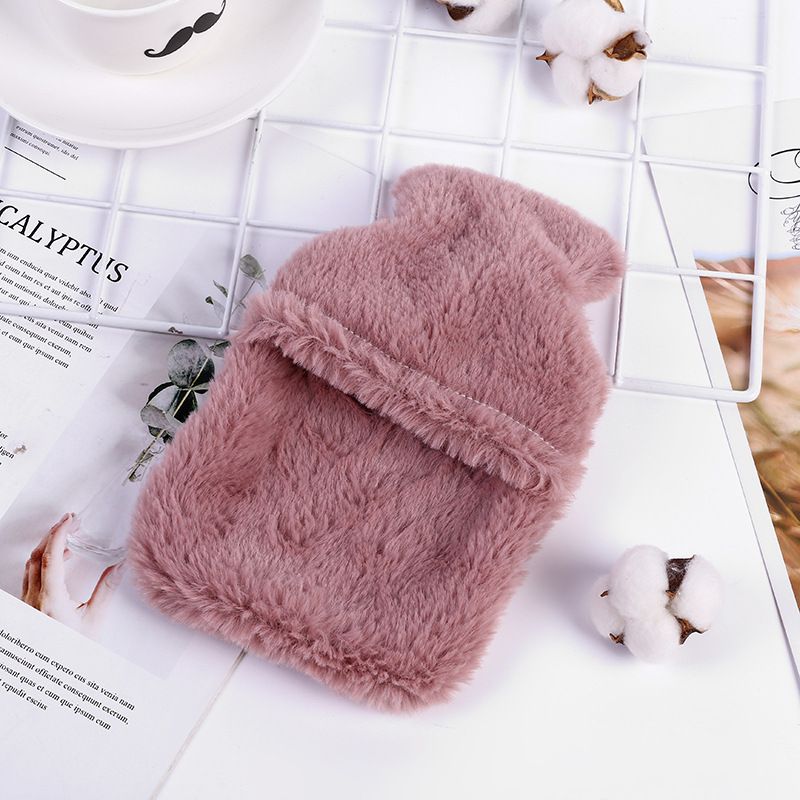 Hot-Water Bag,Winter Cartoon Reusable Cap Hand Warmer Belly Bag Cute Hot Water Bottle with Cover, Detachable Rabbit Rubber Hot — image 5