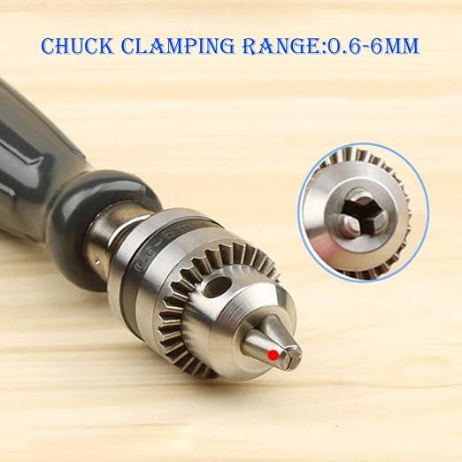 7 in 1 Hand Drill Bits Set, Manual Pin Vise with Chuck Key and Twist Drill Bits for Woodworking, Jewelry and Model Making — image 3