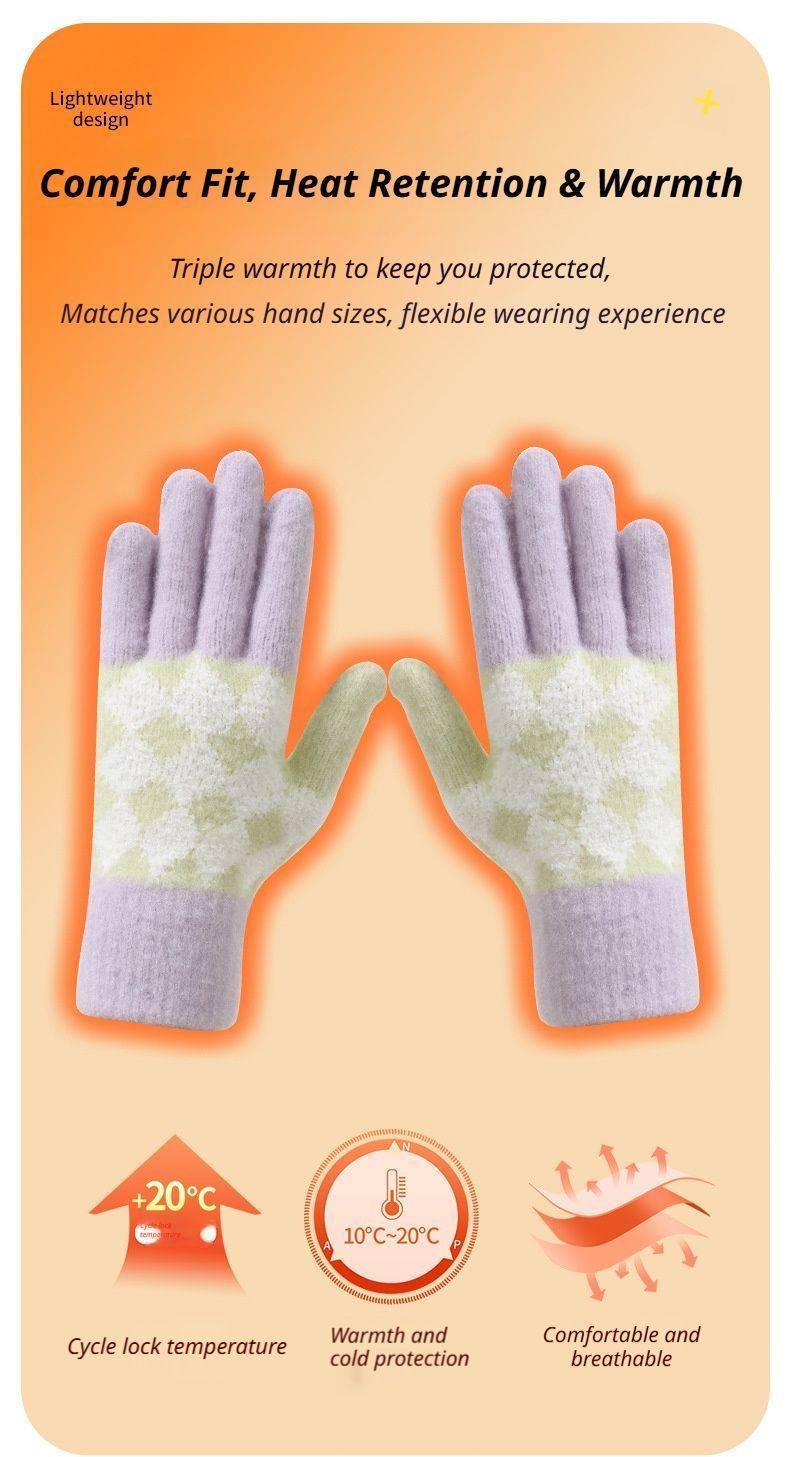 2Pcs Touchscreen Knitted Gloves โ image 6