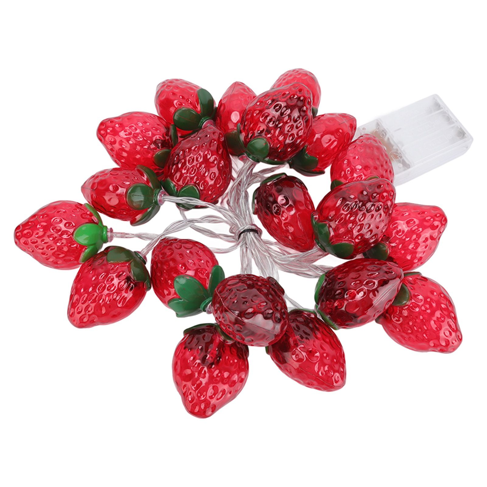 9.8ft 20LEDs Fruit String Lights Battery Operated Strawberry Lamp String Lights for Christmas Parties โ image 2