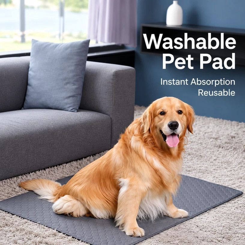 2pcs Blue Ice Silk Pet Pad, Size M (60 × 50cm) — image 2