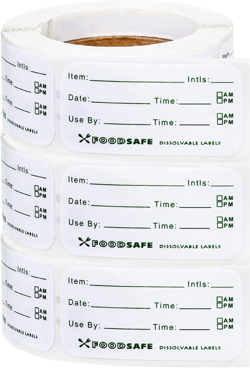 Freezer Labels Writable - 900 Pieces Freezer Stickers Writable - labels - food date labels - freezer stickers - removable Freezer Labels - Freezer Containers
