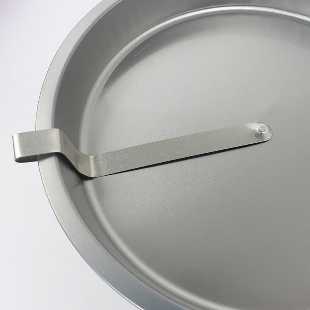 2pcs Easy Out Cake Pan with Quick Release Lever, Non-Stick Stainless Steel Baking Pan for Cheesecake, Oven-Safe for Beginners(25 × 25 × 3.5cm) — image 3