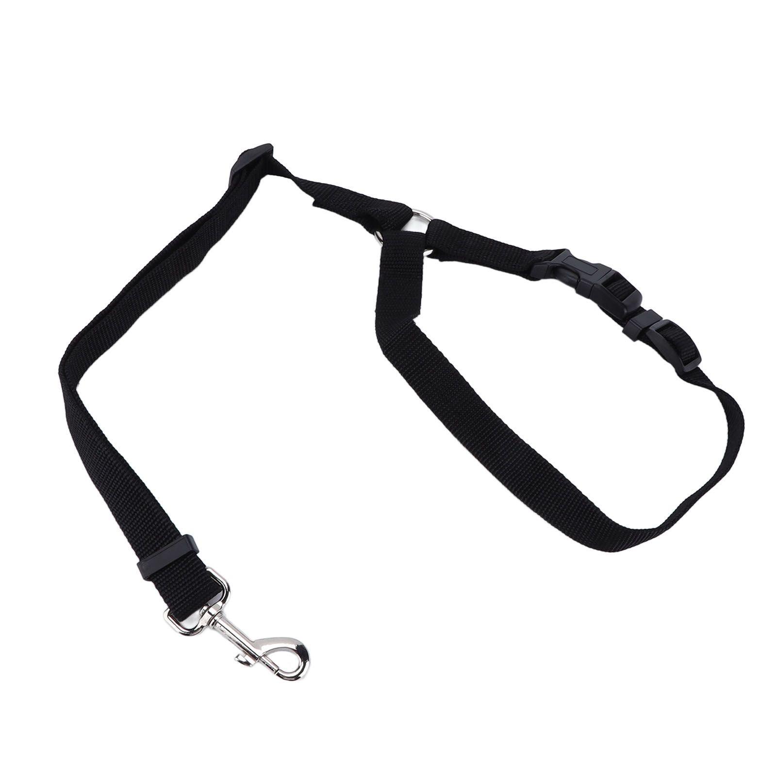 Dog Seatbelt Nylon Black Adjustable Professional Durable Car Safety Harness Pet SuppliesBlack โ image 4