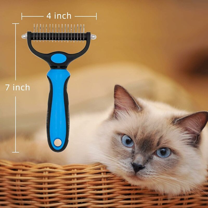 Dog Brush Cat Brush, Grooming Rake for Dogs and Cats to Remove Undercoat from Pets โ image 2