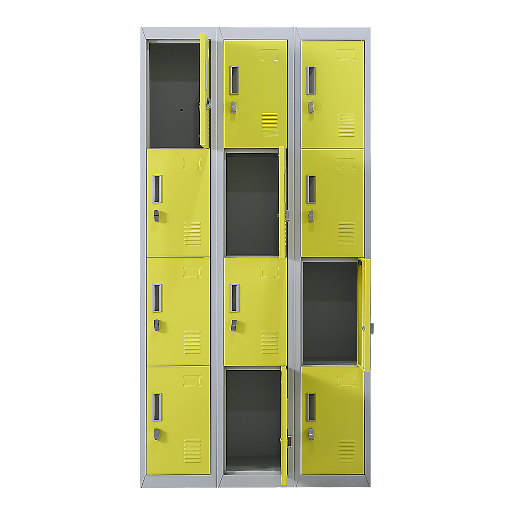 12-Door Locker for Office Gym Shed School Home Storage - Padlock-operated โ image 6