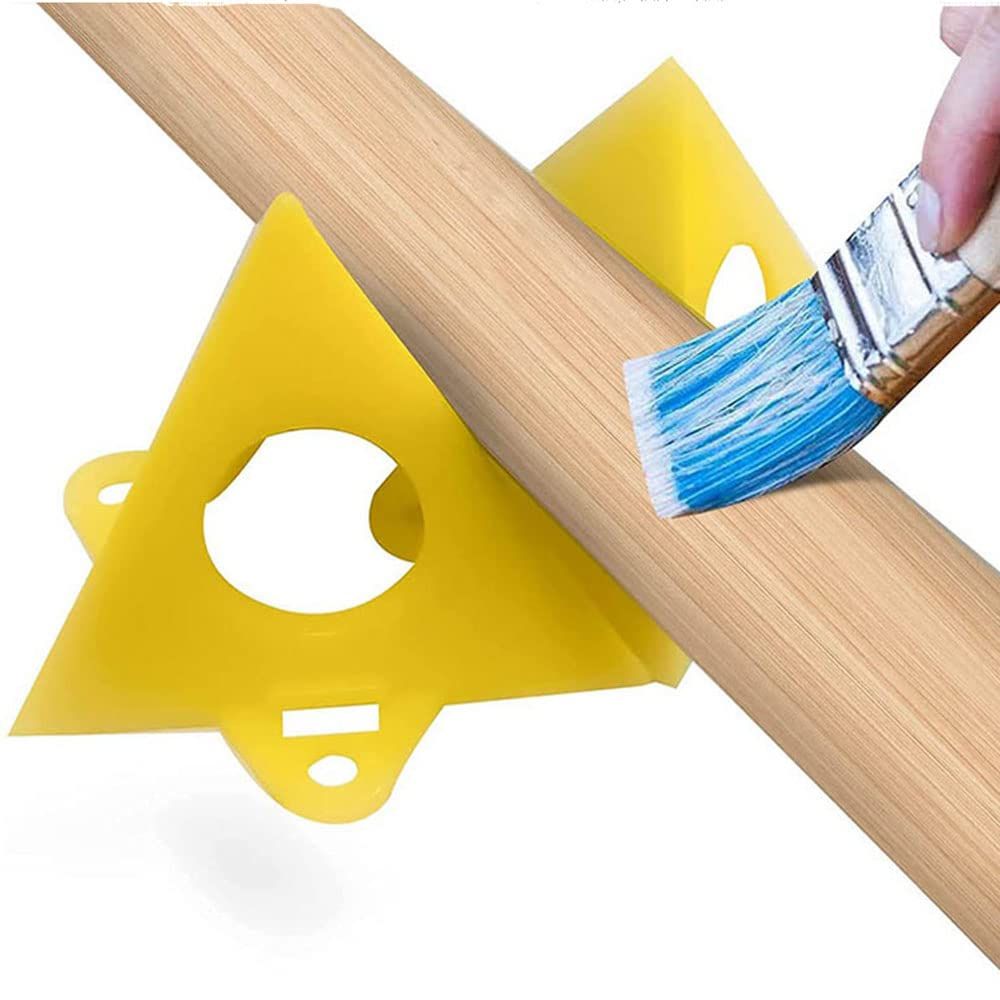 20Pcs Pyramid Stands Paint Triangle Stands Cabinet Door Risers Yellow Cone Canvas Door Risers Support Stands Painting — image 5