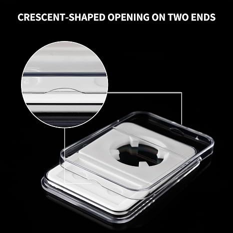 10 Packs 40mm Coin Slab Display Holder, Storage Case for American Silver Eagle 1 oz Coin, Clear Acrylic Cases for Coin Organize and Collection — image 5