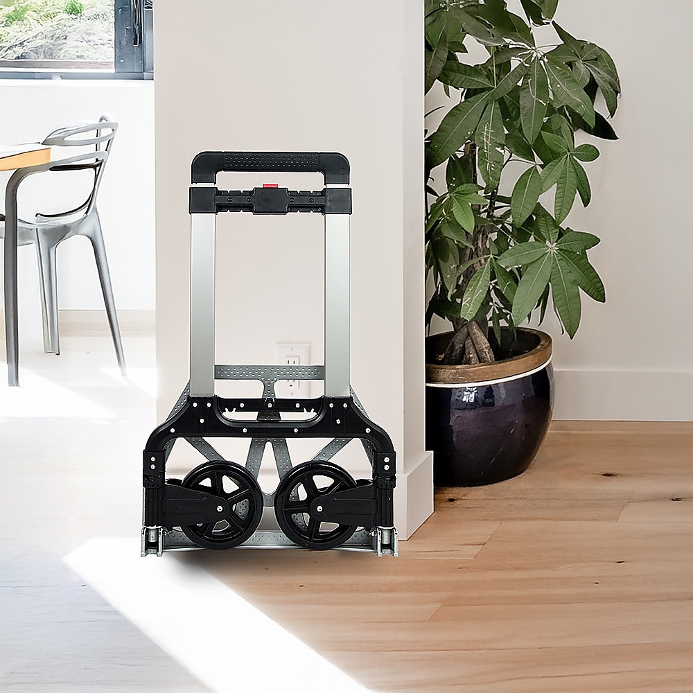 150KG Portable Cart Folding Dolly Push Truck Hand Collapsible Luggage Trolley — image 5