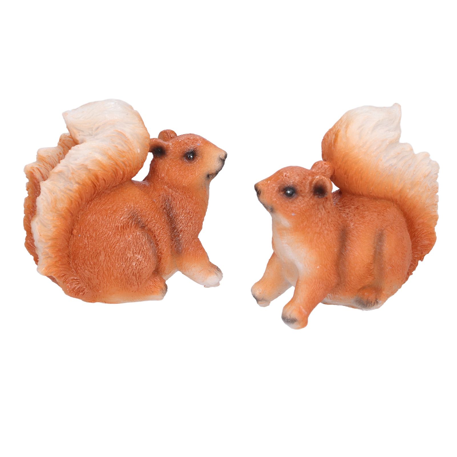 1 Pair Squirrel Resin Figurines Miniature Squirrel Animals Statue Sculpture Ornament for Garden Lawn Decoration โ image 4
