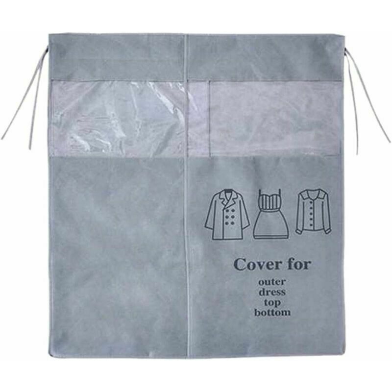Gray Universal Dustproof Clothing Cover, 90 × 110 cm — image 3