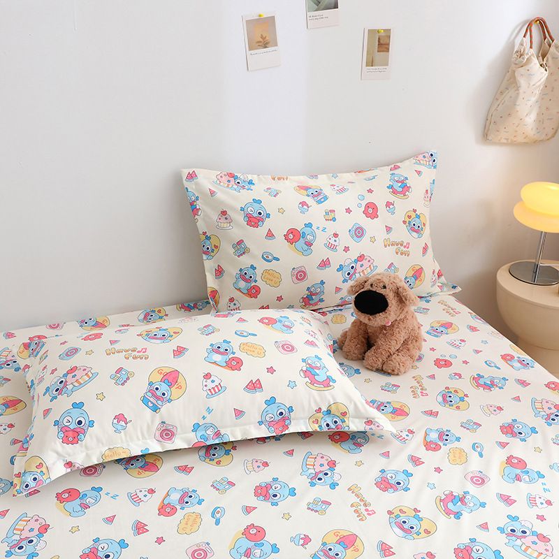Yuan sheng Home Textiles Cartoon Dog 40s Cotton. Blue cat 193cm/203cm heightened version — image 3