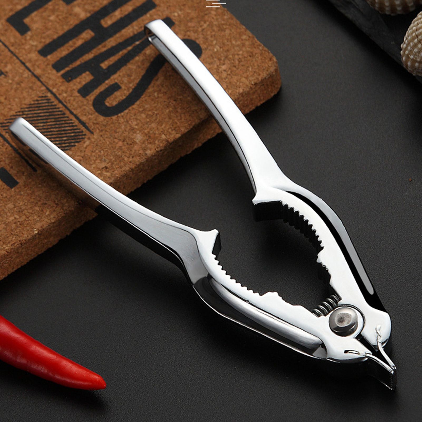 Blood Clam Opener Crab Pliers Nut Cracker Multi Functional Tool for Kitchen Shellfish Food — image 4