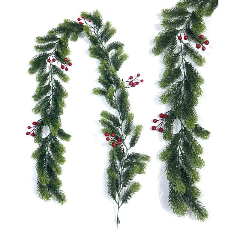 Christmas Artificial Pine Needle Red Berry Decoration — image 5