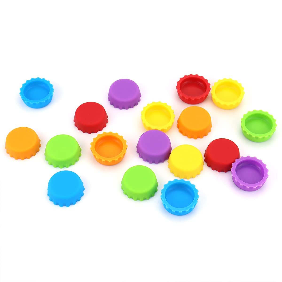 18 PCS Silicone Rubber Bottle Caps, Reusable Beer Caps for Home Brewing Beer, Soft Drink, Wine Bottle, Beer Bottle — image 2